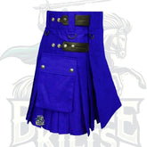 Royal Blue Deluxe Utility Kilt – Premium Quality Modern Kilt